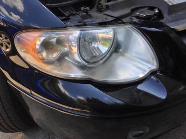 After treatment the headlight is much better!